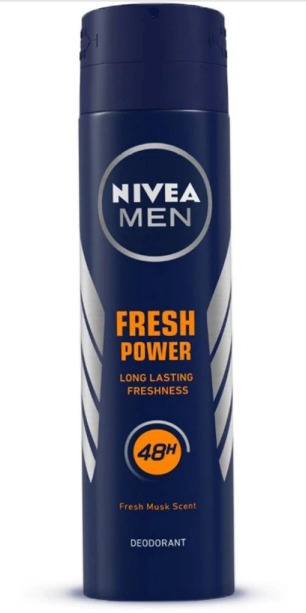 NIVEA Men Deodorant, Fresh Power For Long Lasting Freshness & 48h Protection, 200 ml (Pack Of 1)