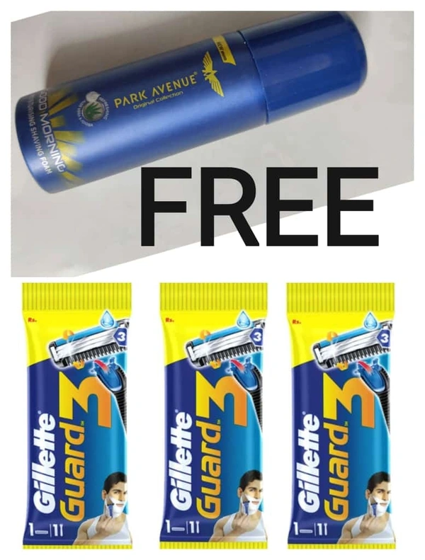 Buy 3 Gillette guard... 1 Park Avenue Shaving Foam Free... 