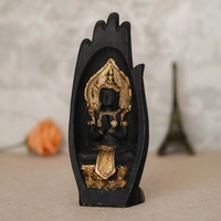 Golden Handcrafted Engraved Palm Buddha