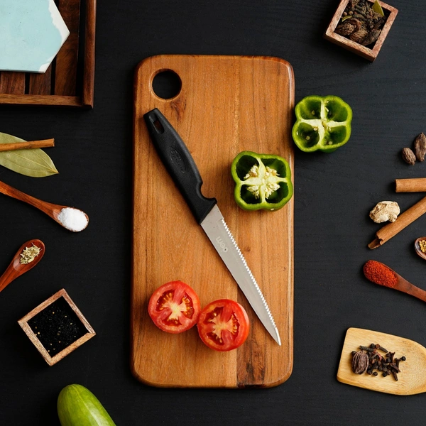 Brown Rectangle Wooden Chopping Board