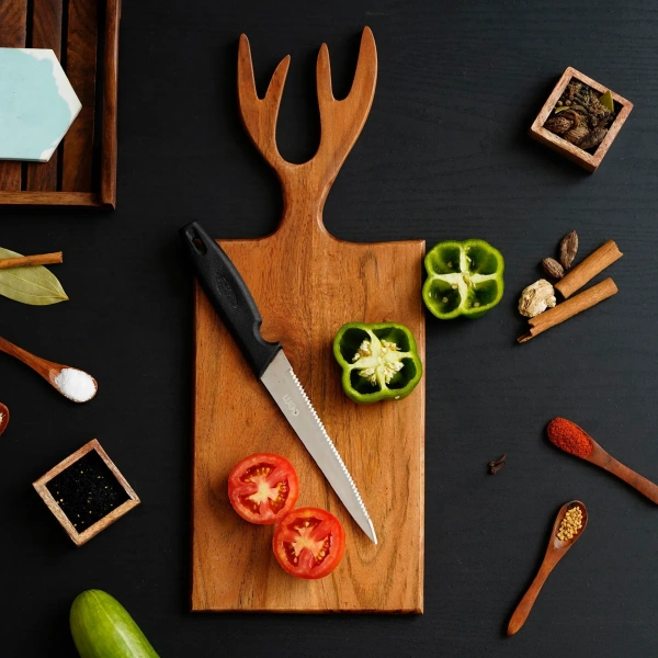 Brown Rectangle Wooden Chopping Board