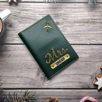 Personalized Olive Passport Cover | Travel In Style