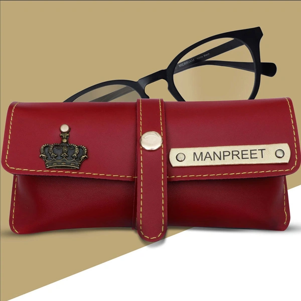 Luxury Personalized Sunglass Case - Brown