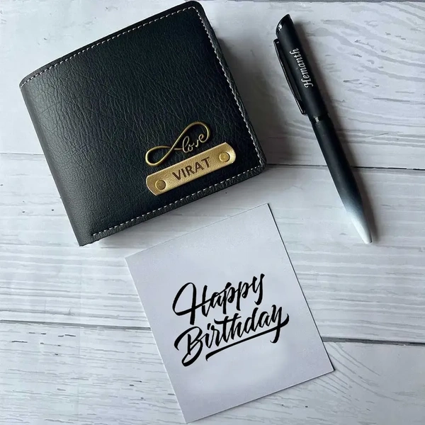 Personalized Nexon Wallet With Pen - Gray