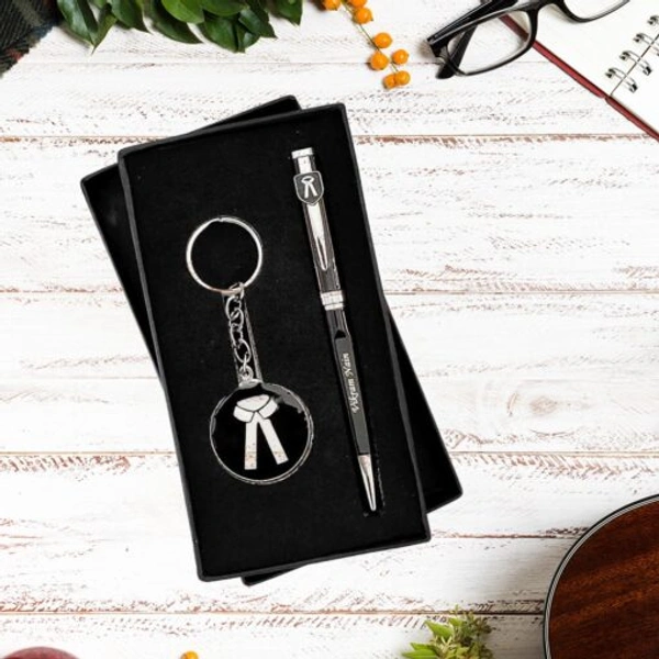Personalized Gift Set For Advocates: Pen And Keychain Combo
