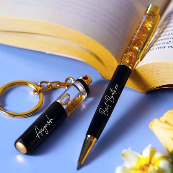 Personalized Pen And Keychain Combo