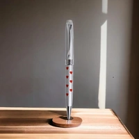 Dual Name Engraved Metal Rollerball Pen