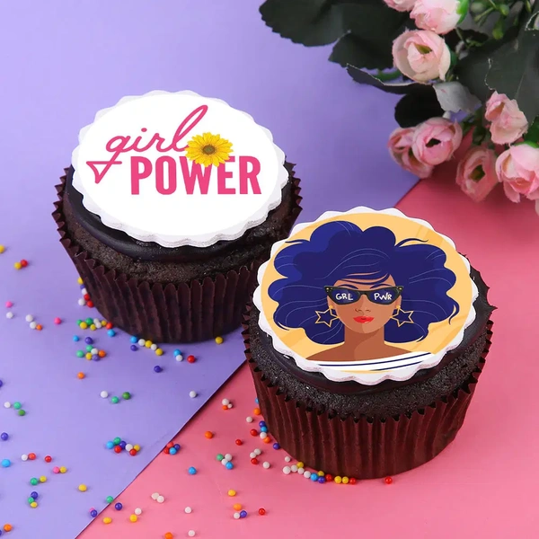 Women's Day Chocolate Poster Cupcakes