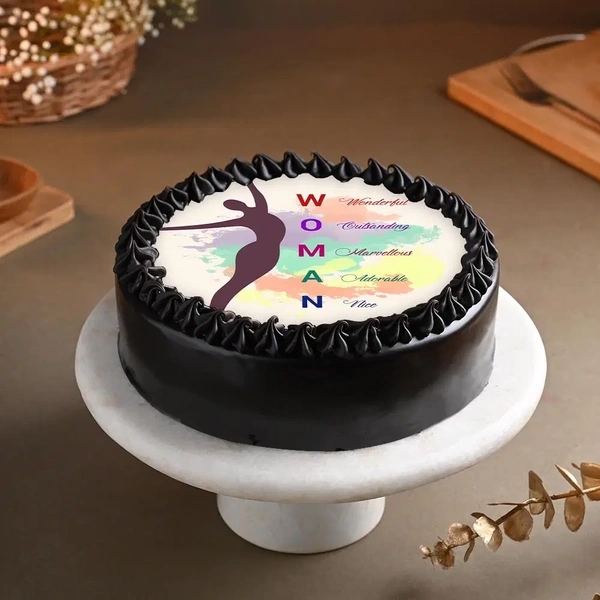Womens Day Special Photo Cake - 500 Gm