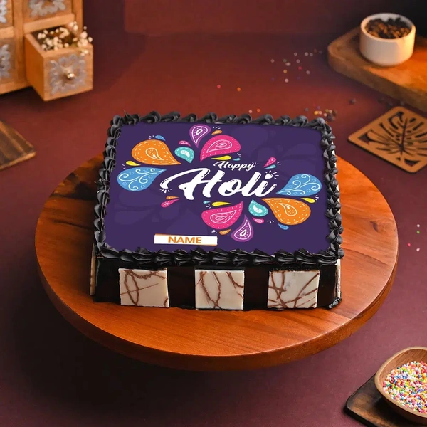 Colorful Holi Poster Cake - 500 Gm