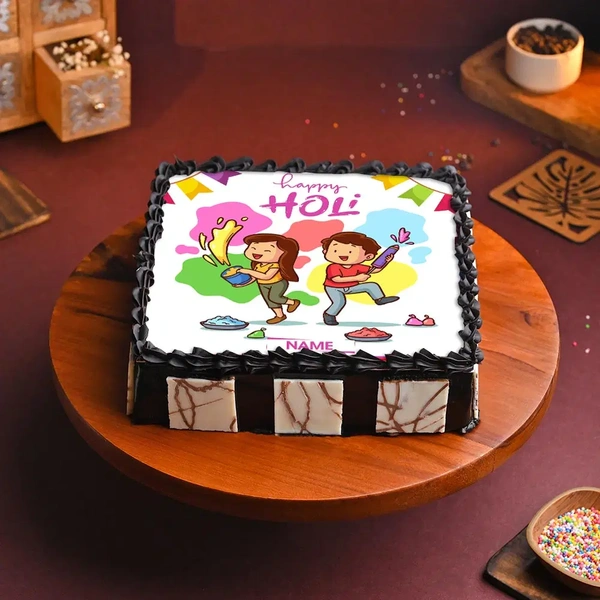 Cute Colors Holi Poster Cake - 2 Kg