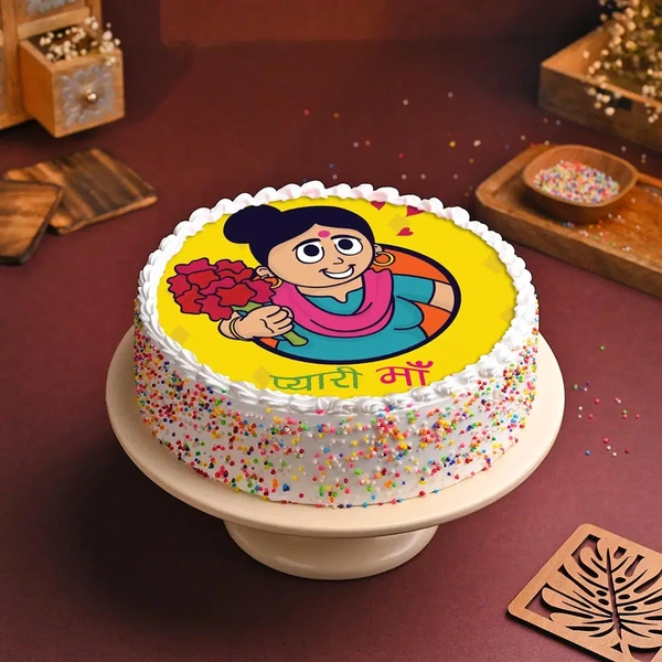 Vibrant Poster Cake for Pyaari Maa - 2 Kg