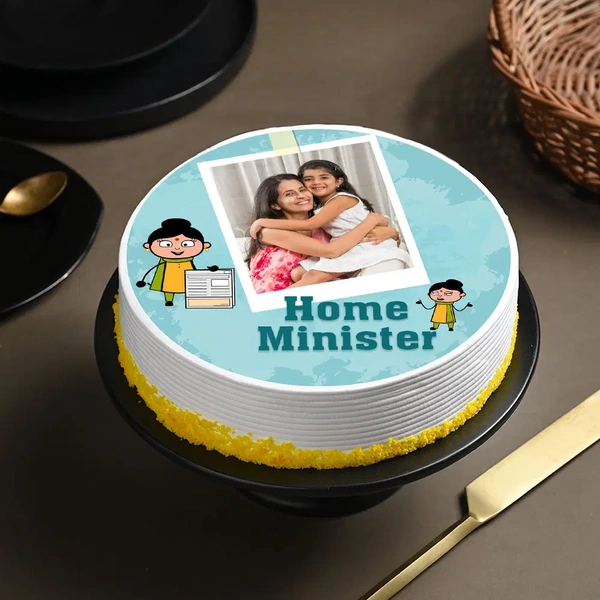 Photo Cake for Home Minister - 1 Kg