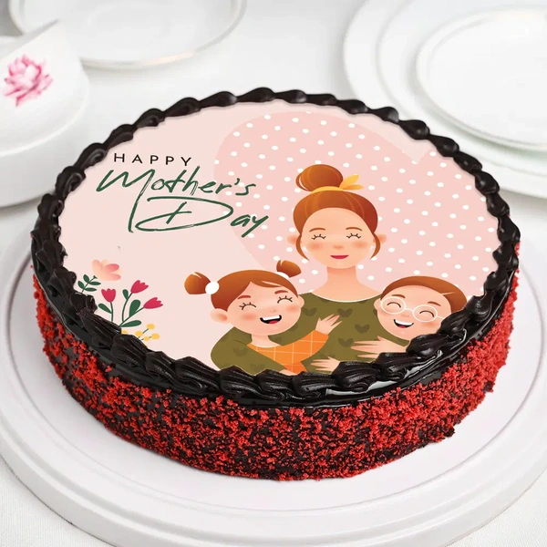 Sentimental Mothers Day Truffle Cake - 500 Gm