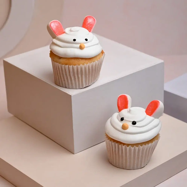 Bunnilicious Vanilla Cupcake Duo - 2 Pcs