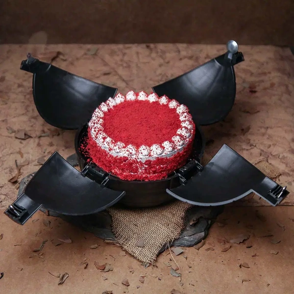 Red Velvet Cream Bomb Cake - 500 Gm