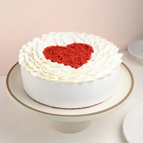 Heart Red Velvet Cake - 1 Kg