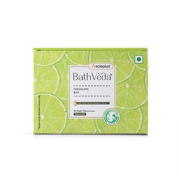 Bathveda Fresh Lime Bar - 375 Gm