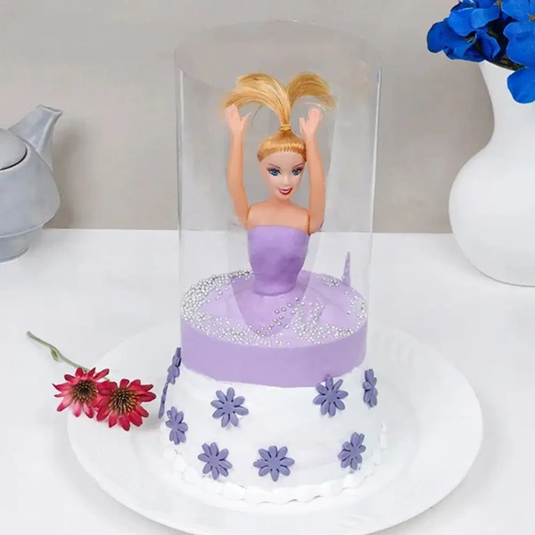 Purple Barbie Pull Me Up Pineapple Cake - 1.5 Kg