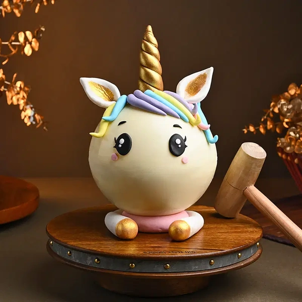 Unicorn Pinata Butterscotch Cake - 500 Gm