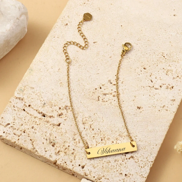 Golden Personalised Chic Bracelet