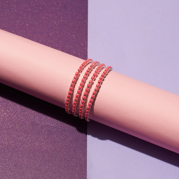 Set of 4 ElectricRose Stretchable Band