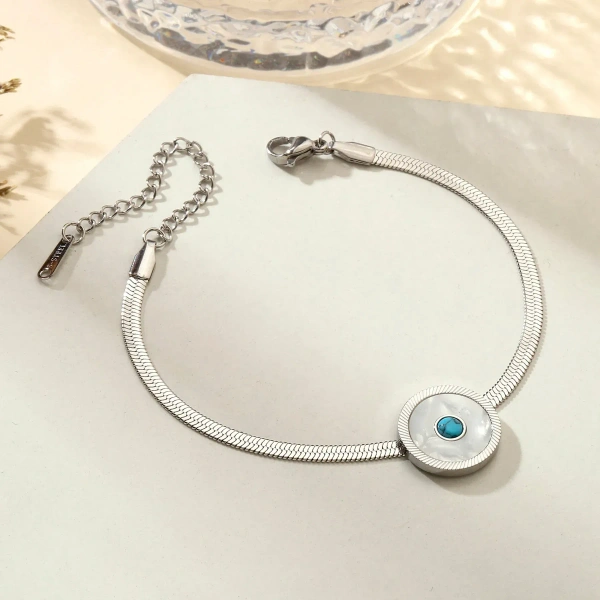 Eye of Protection Silver Bracelet