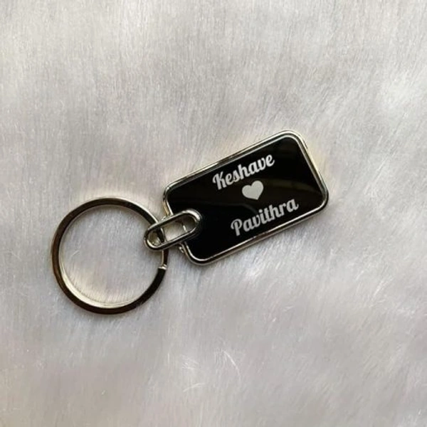 Personalized Premium Metal Keychain with Custom Name Engraving