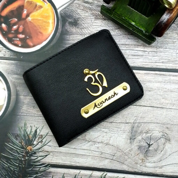Customized Leather Wallet for Men with Personalization – Premium Vegan Leather