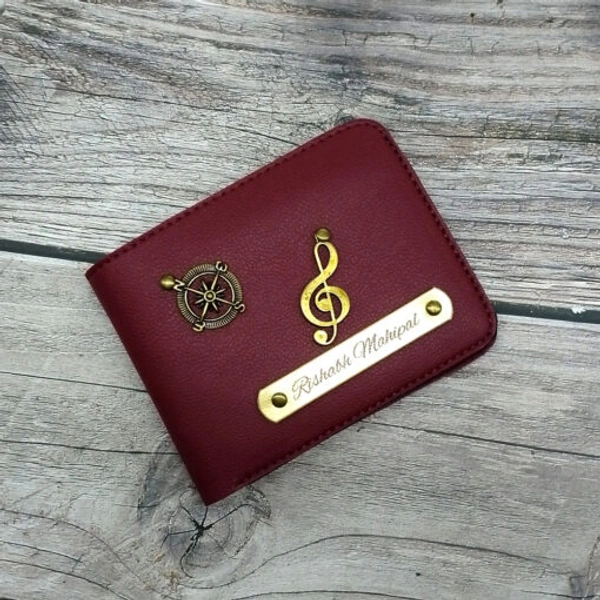 Customized Leather Wallet for Men with Personalization – Premium Vegan Leather