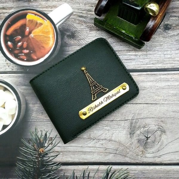 Customized Leather Wallet for Men with Personalization – Premium Vegan Leather