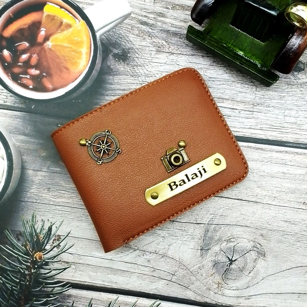 Customized Leather Wallet for Men with Personalization – Premium Vegan Leather