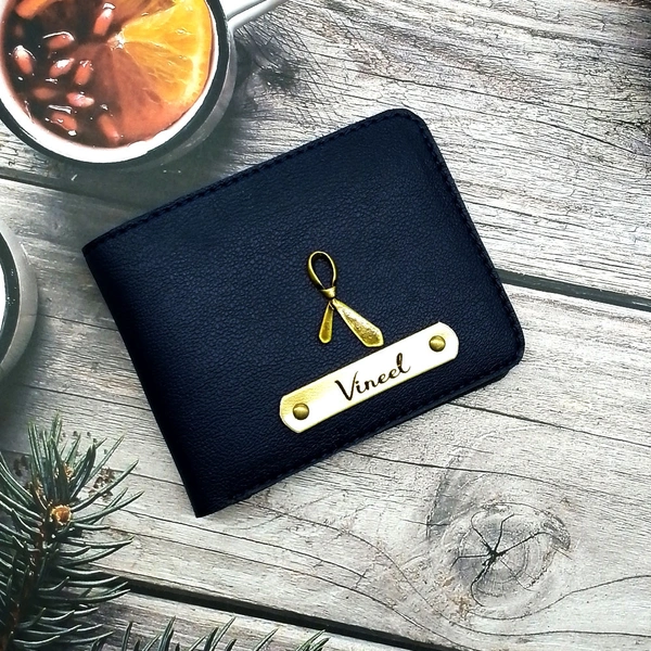 Customized Leather Wallet for Men with Personalization – Premium Vegan Leather