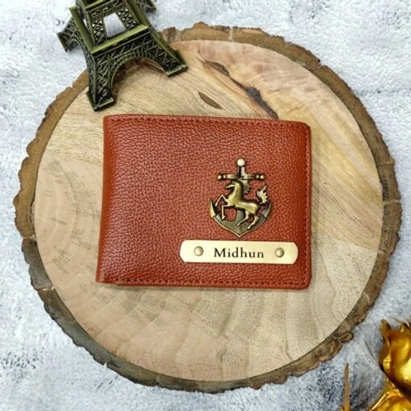 Customized Executive Wallet: Personalize with Name and Charm