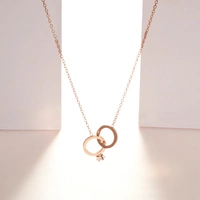 Promise Ring Rose Gold Necklace