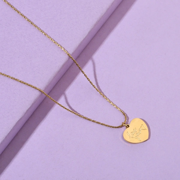 Love You Gold Necklace