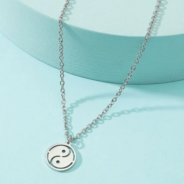 Yin-Yang Necklace - Silver