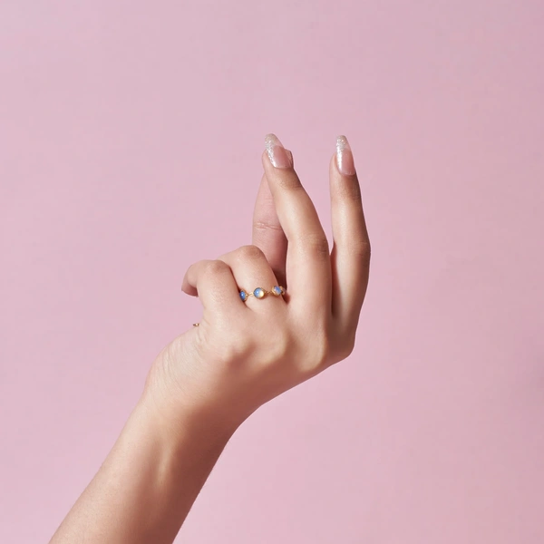 Opalescent Chain Ring