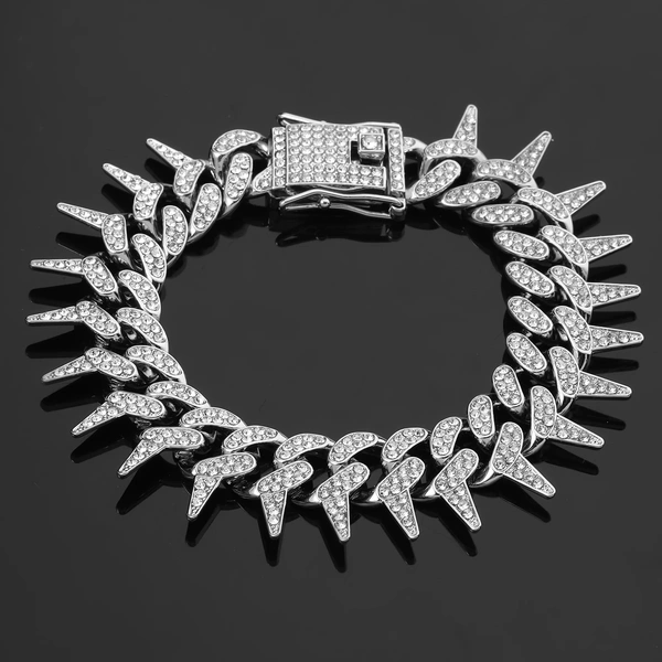 Gothic Thorns Bracelet - Silver