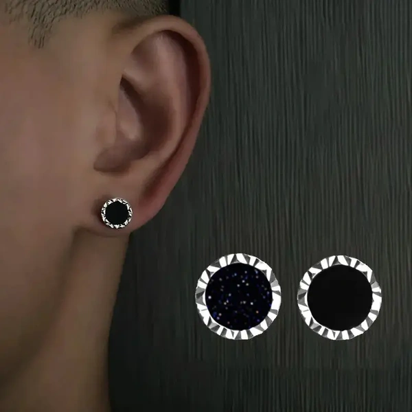 Black Beaten Studs