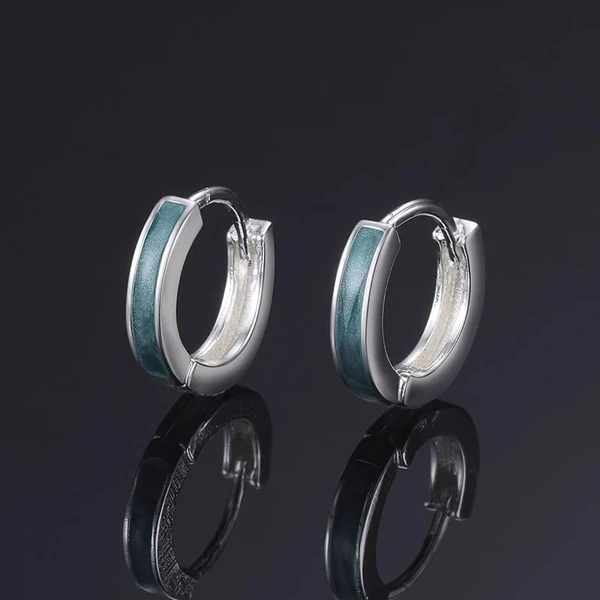 Sky Silver Hoop