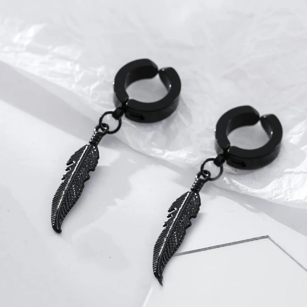 Black Feather Dangles