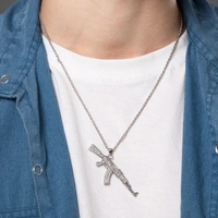 Ak 47 Silver Chain