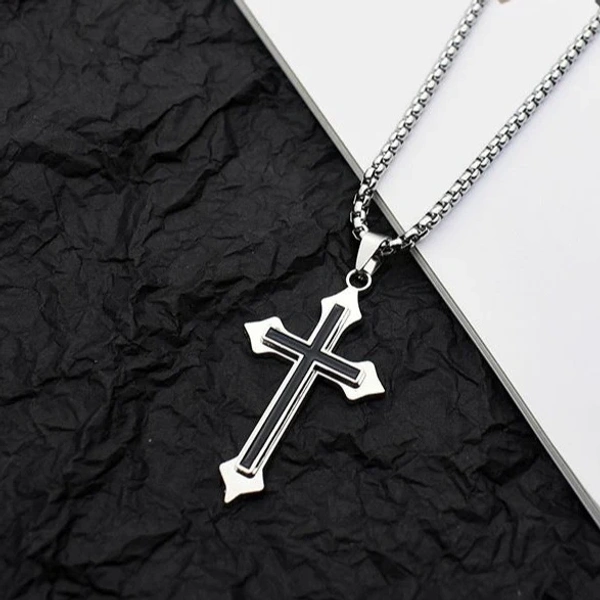 Black Crossway Pendant