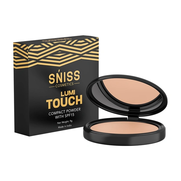 Sniss Cosmetic Lumitouch Compact Powder - Banana Edge - 9 Gm