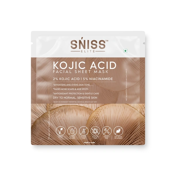 Sniss Kojic Acid Face Sheet Mask - 20 Ml