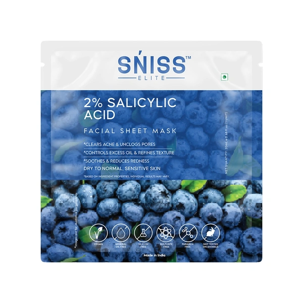 Sniss Salicylic Acid Face Sheet Mask - 20 Ml