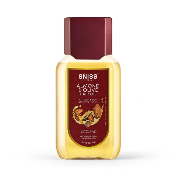 Sniss Herbal Almond Olive Hair Oil - 100 Ml