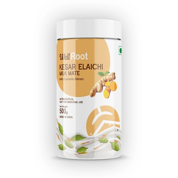 WellRoot Kesar Elaichi Milk Mate - 500 Gm