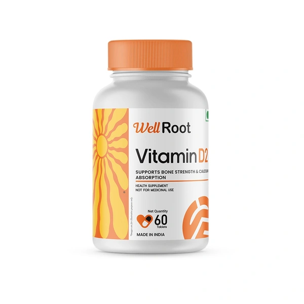 WellRoot Vitamin D2 Tablet - 60 Tablets